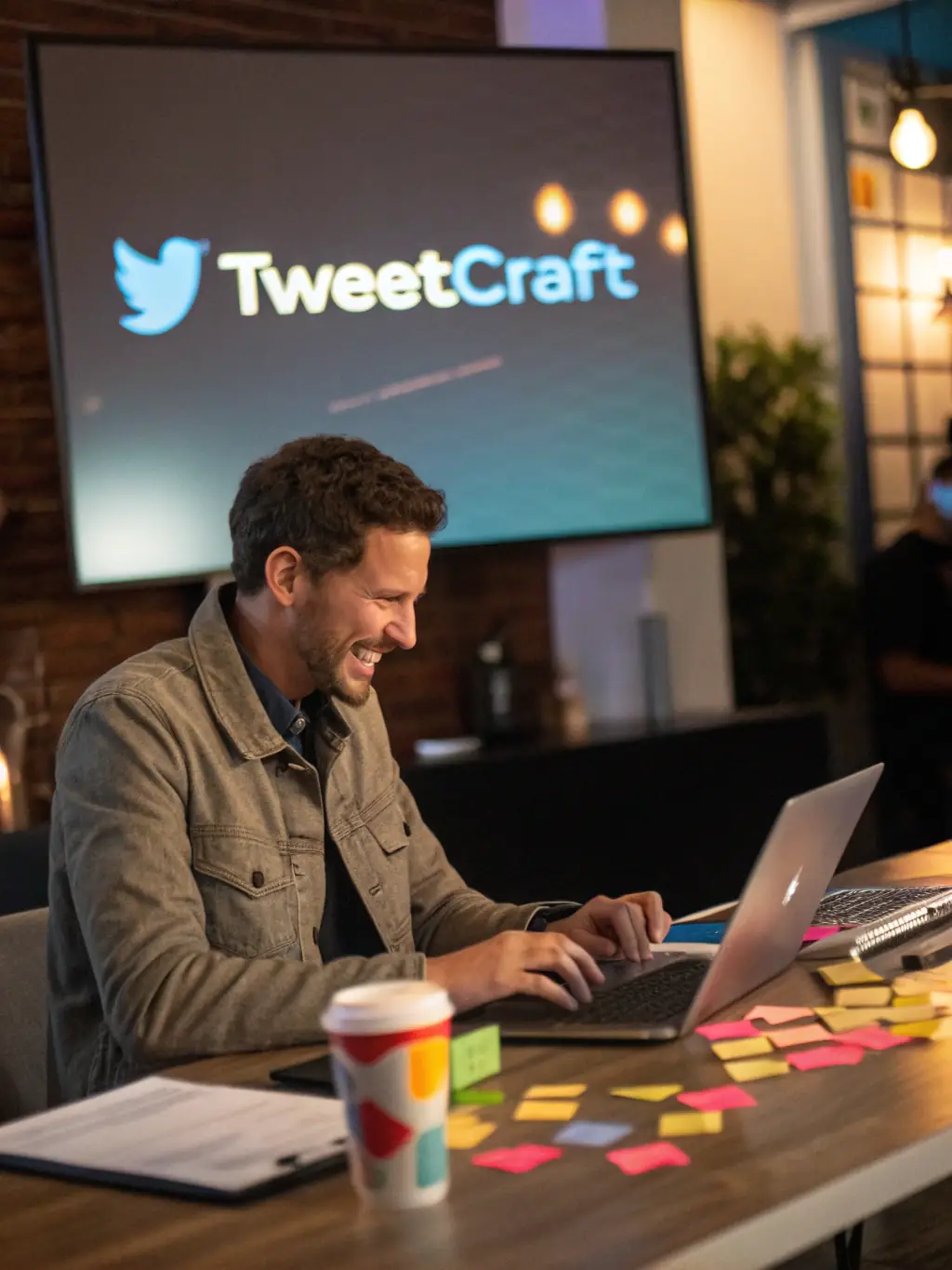 A photo of a community manager actively engaging with followers and responding to comments on a social media platform.